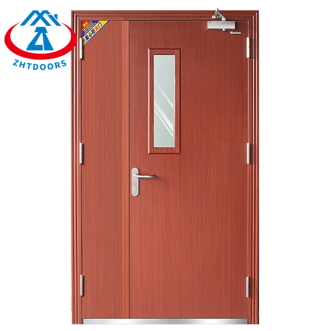 Manufacturers Low Price UK Standard Wooden Emergency Exit Fire Door 30 Minutes