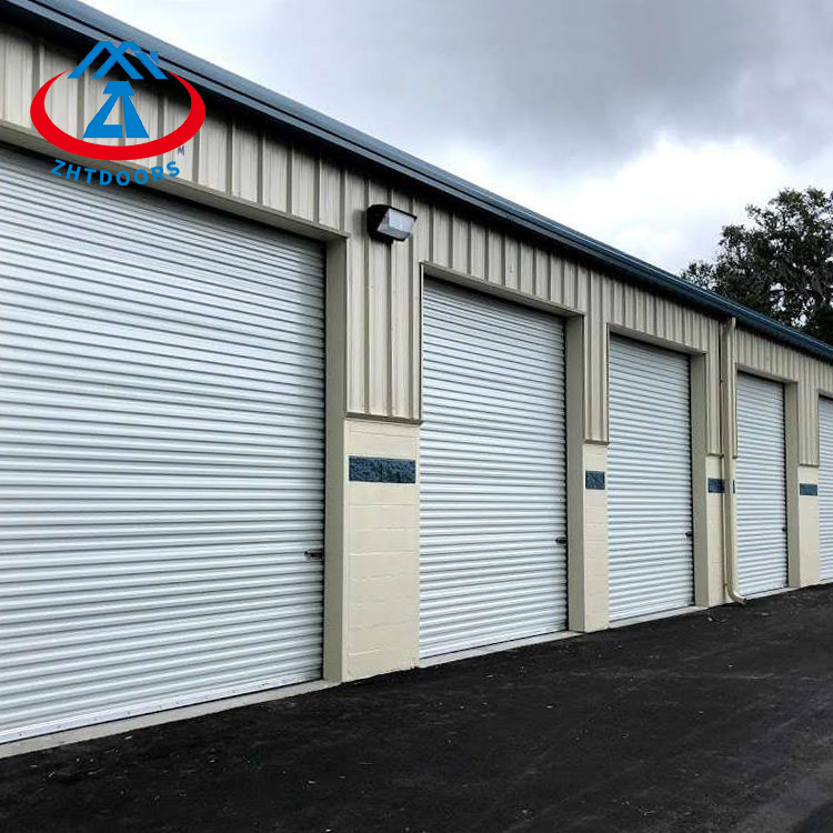 Wind resistant and anti theft industrial soundproof external rolling shutter door