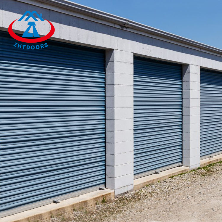 Wind resistant and anti theft industrial soundproof external rolling shutter door