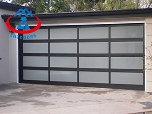 China Supplier High End Anti Theft Aluminum Frame Glass Garage Door 19ft Garage Door Garage Door Panel