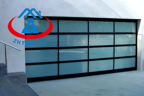 China Supplier High End Anti Theft Aluminum Frame Glass Garage Door 19ft Garage Door Garage Door Panel