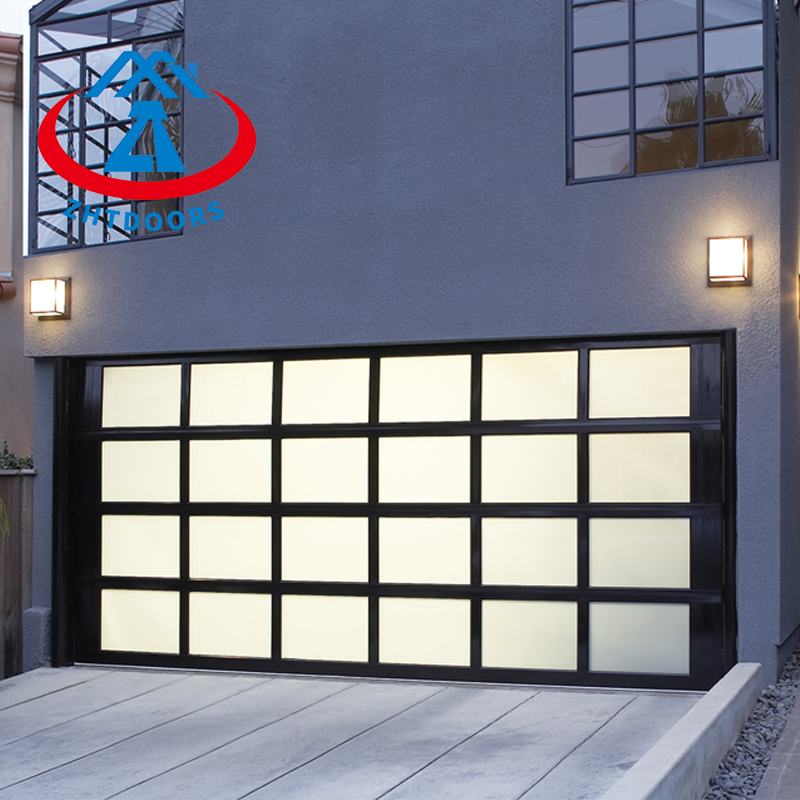 China Custom Oversized American Glass Garage Door Underground Glass Garage Door
