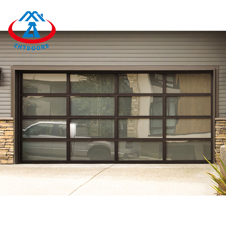 Factory Wholesale Price Garage Door Brown Universal 40ft Garage Door Garage Glass Door