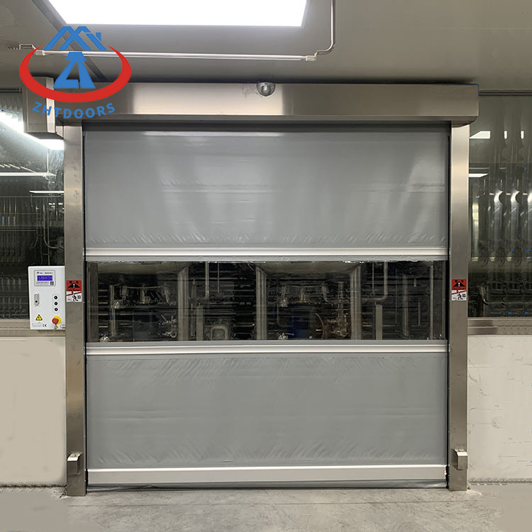 Anti corrosion sturdy and durable lightweight pvc rapid rolling shutter door