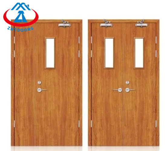 product-China Honest Seller entrance security door metal hpl fire resistant double leaf door AS stan