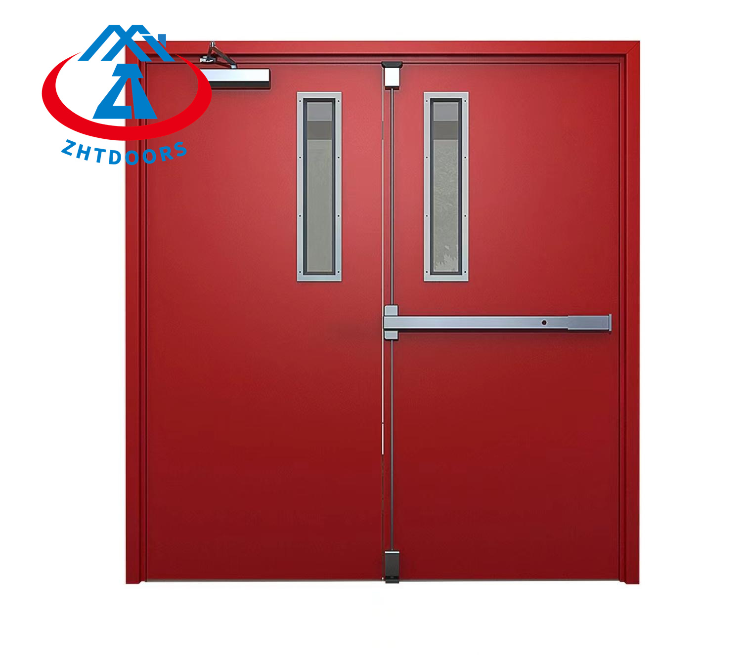 Custom good price metal door steel security EN certified 120 min 2900mm double fire proof doors