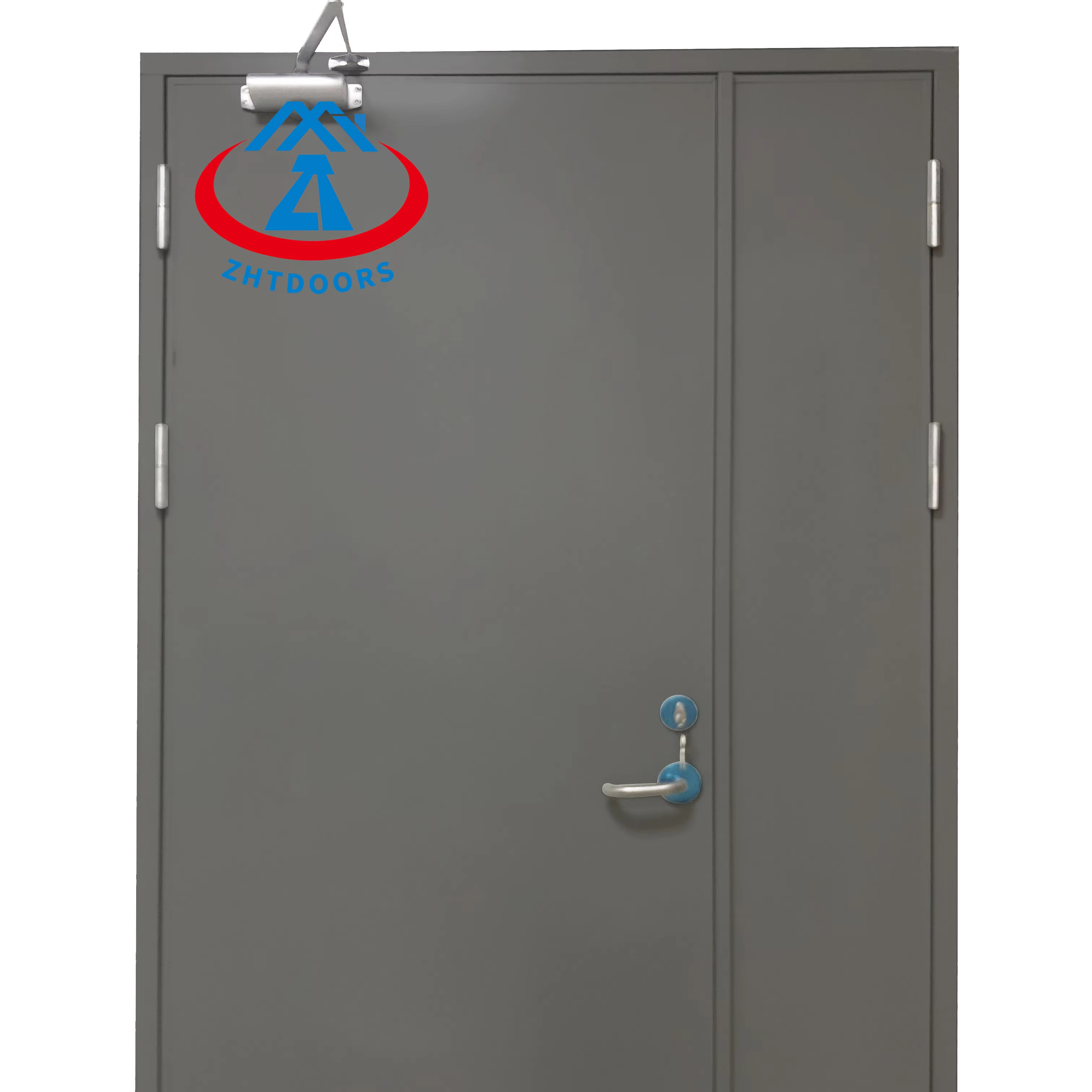 product-Multiple colors can be customized Chinese steel metal safety exit fire doors UL 120 min-Zhon