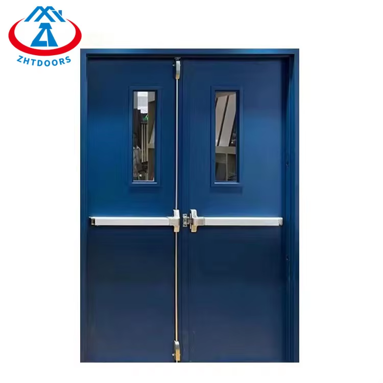 Manufacturer Hot Selling Product BS Standard 120 Minute Metal Door With Emergency Push Rod Fire Rating