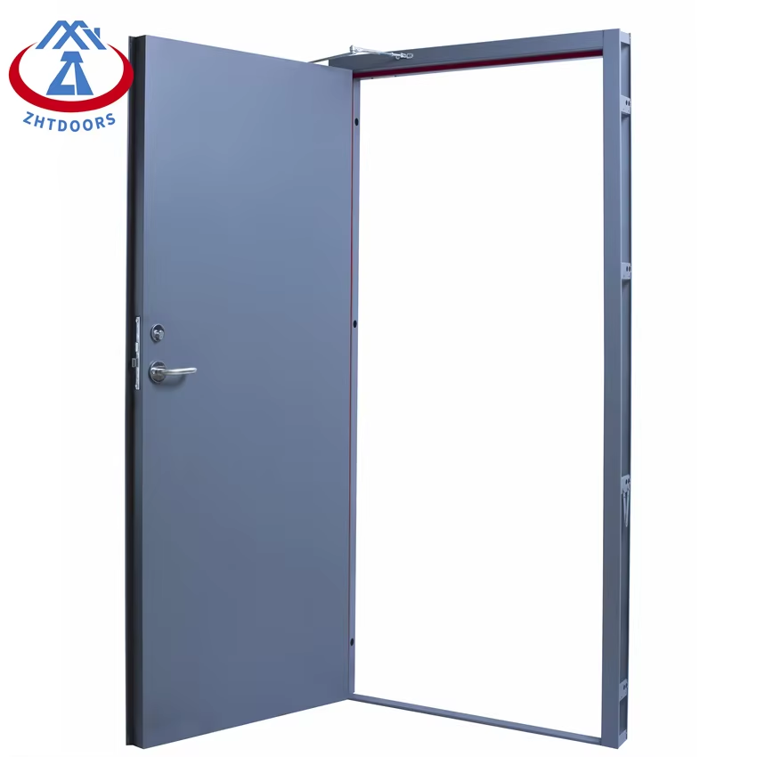 Wholesale China Factory Good Quality 4 Feet Price Exterior Steel Security Doors BS Standard 1 Hours