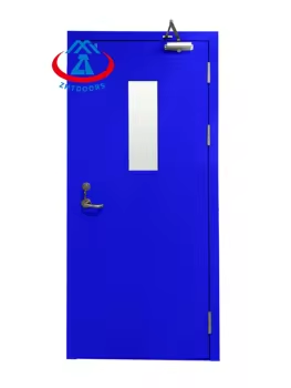 New Durable Safe And Cheap Steel Commercial Single Opening Fire Door BS Standard 30 Min Made In China