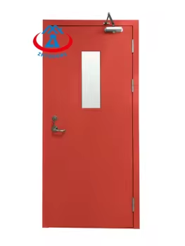 New Durable Safe And Cheap Steel Commercial Single Opening Fire Door BS Standard 30 Min Made In China