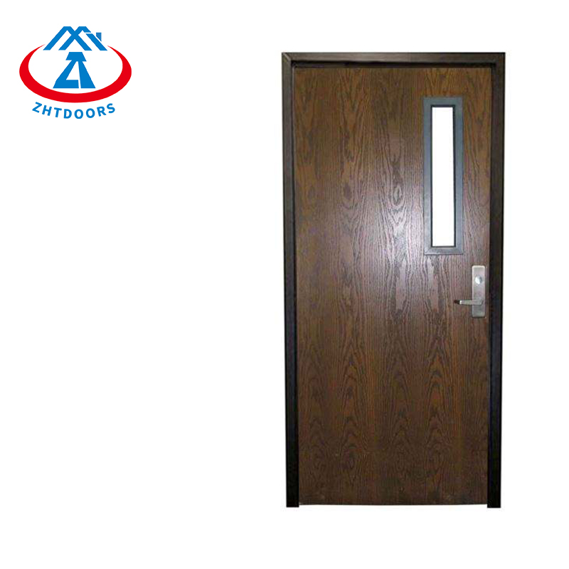 Excellent manufacturer sells soundproof and easy to maintain 1 hour British standard certified BS wooden fire door
