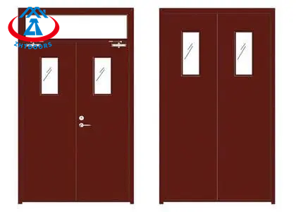 product-Zhongtai-Focus on manufacturers hot selling low price wood grain color fire door UL approved