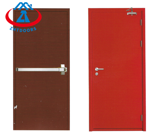 New style UL approved 120 minute sealing performance single leaf fire rated steel door