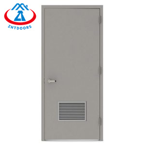 Middle door fire door custom EN standard 30 minute ventilation shutters single open fire door steel school escape fire door