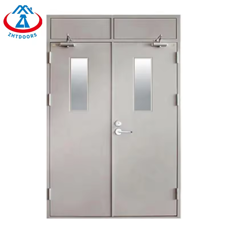 Professional manufacturer supply emergency exit swing entrance door BS approved 90 minutes fire door for hotel