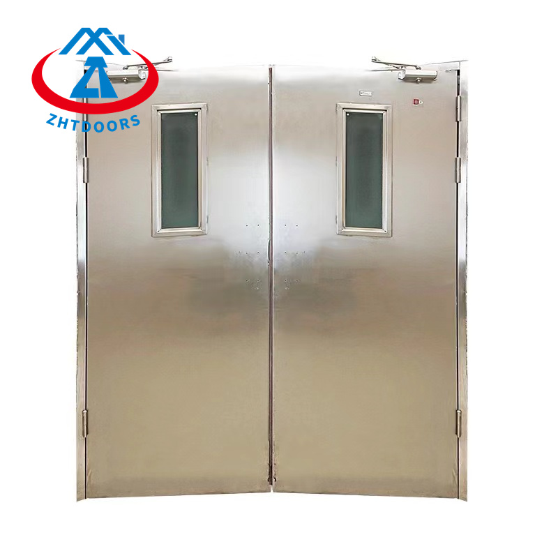 New durable safe cheap EN standard 3 hours commercial steel fire door