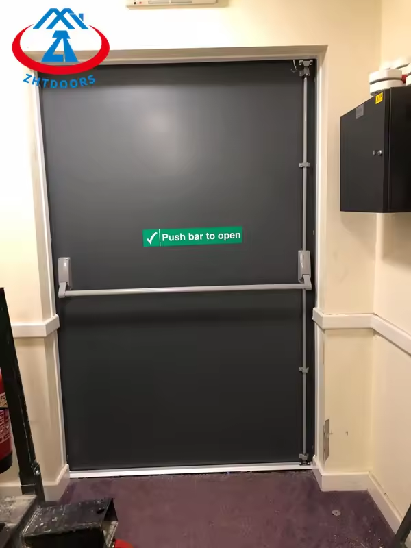 Professional custom modern external security door UL approved 90 minutes fire door for hotel