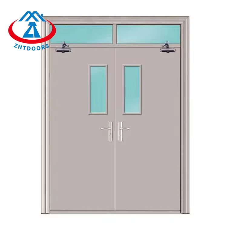 Competitively priced secure double fire rated revolving door EN standard 2 hour fire speed floor access door
