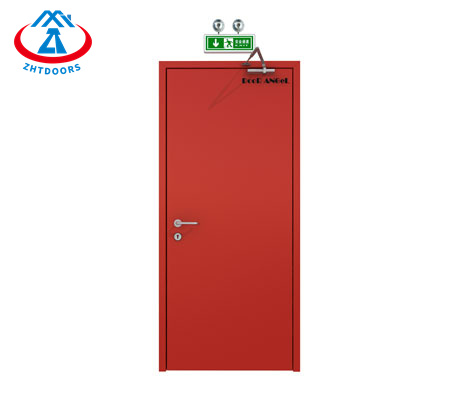 Rich experience Security entrance Emergency fire door AS standard 90 minutes security door Metal fireproof