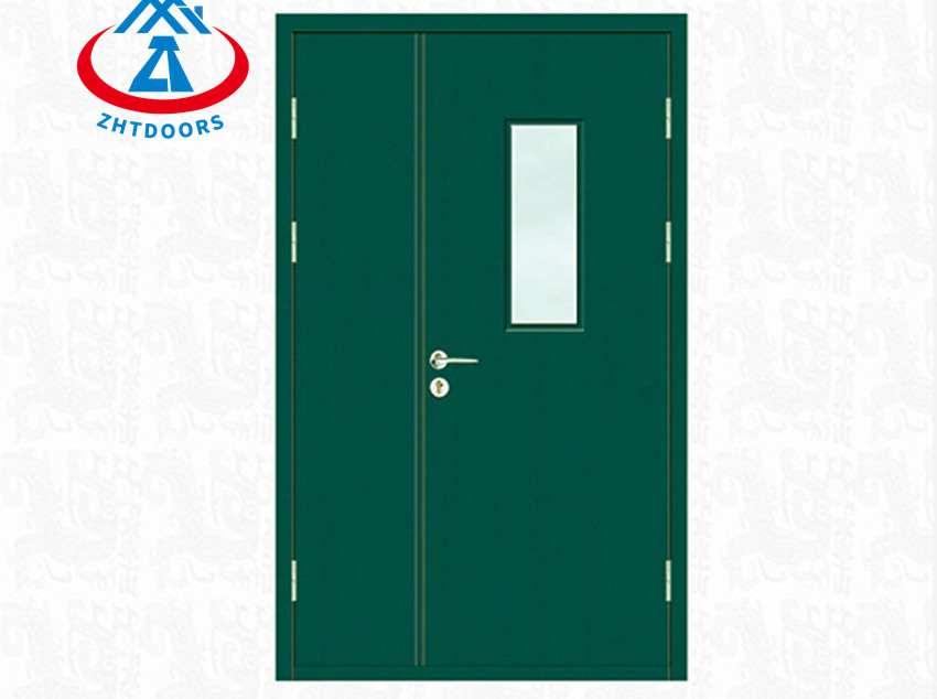 Long service life hospital kamlamein fire doors green EN standard 120 minute