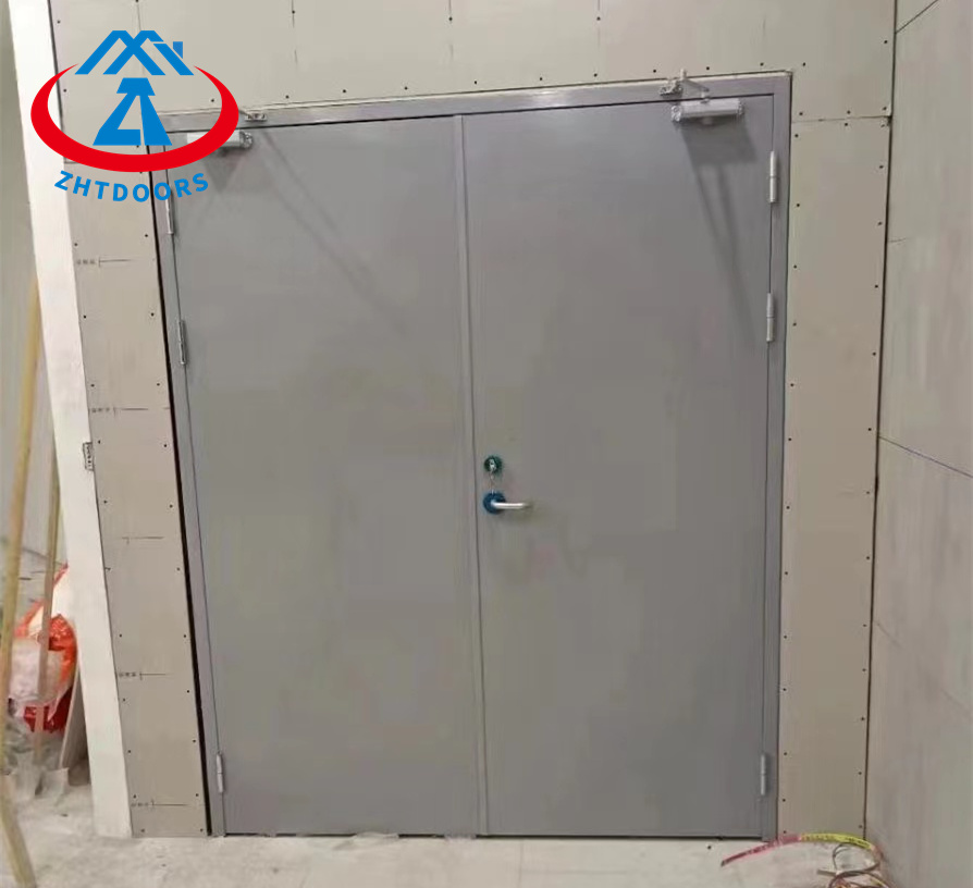 Popular Products Customized EN Standard 90 Minutes Exterior Interior Metal Modern Door Trade