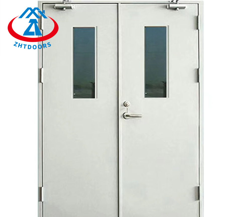 product-Zhongtai-Fire retardant and high temperature resistant steel door with windows AS national s