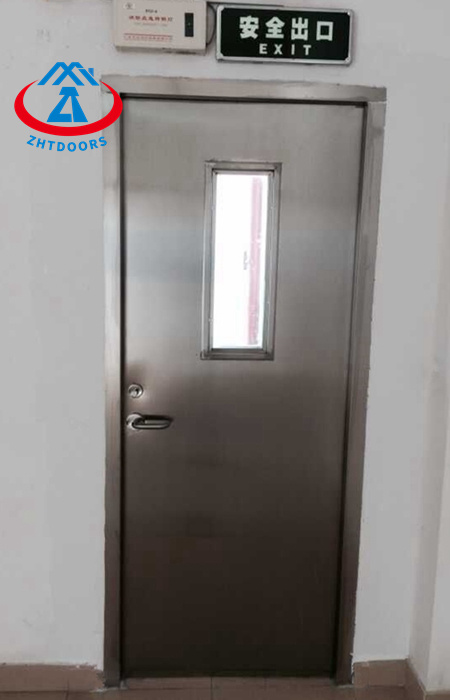 High quality and low price UL standard 60 minutes commercial hotel stainless steel fire door