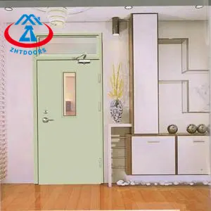 High fire resistance EN standard 3 hours fireproof steel metal guard door with certificate