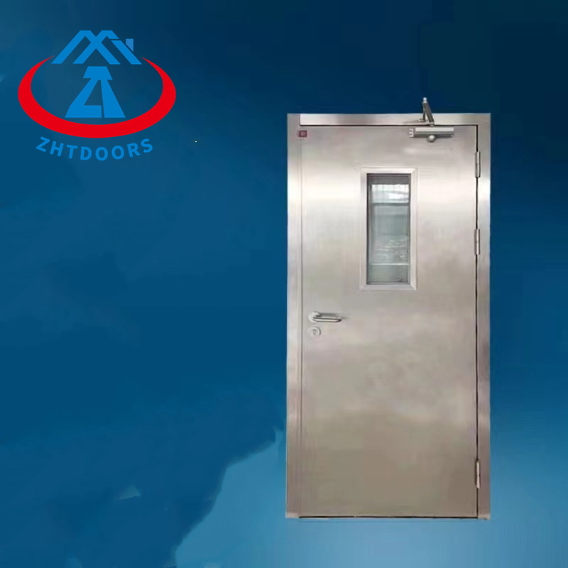 EN certificated 90 min steel fire rated door price high quality goods for sale