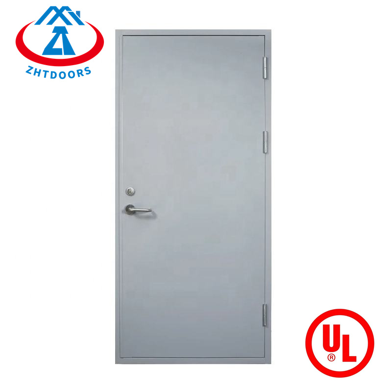 Fire door steel EN standard 60 minutes hinged door fireproof hot sale low price single swing metal door expansion type