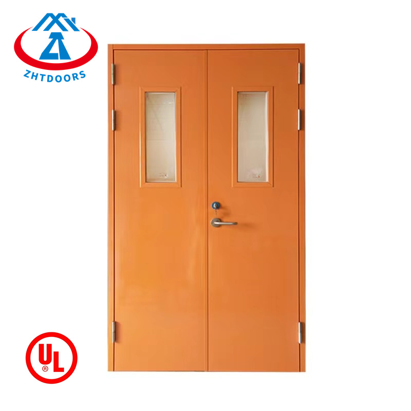 Economical and affordable type 180 minutes ulul certified steel fire rated apartment door panel