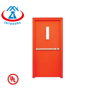 Manufacturer's mature technology entrance security door metal fireproof UL certification 2 hours