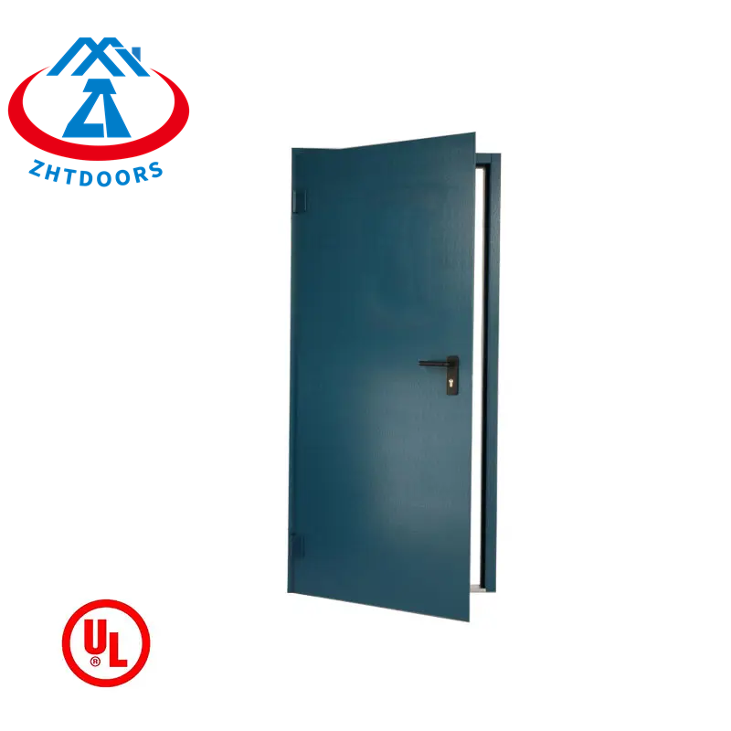 Flame retardant and smoke barrier vision panel ulul approve 120 min steel fire rated solid doors