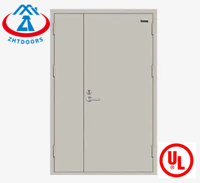 Foshan supplier ulul approved 30 minutes outdoor sealed metal door metal double fire door
