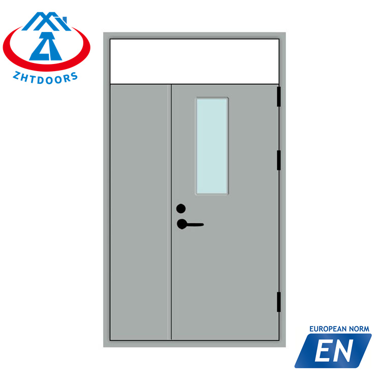 High quality security steel door Guangdong 1 hour fire door with EN certificate