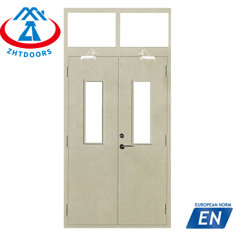Customized New Design 120 Minutes EN Standard Emergency Exit Metal Double Single Steel Door