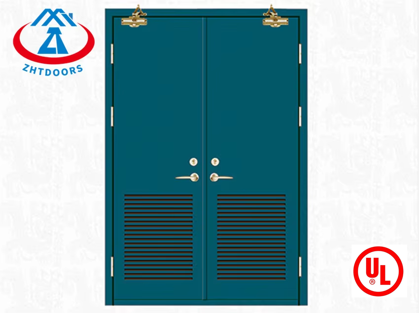 China Modern Utility Certificate UL standard 90 Minutes Single Leaf Fire Door Inner Threshold Door
