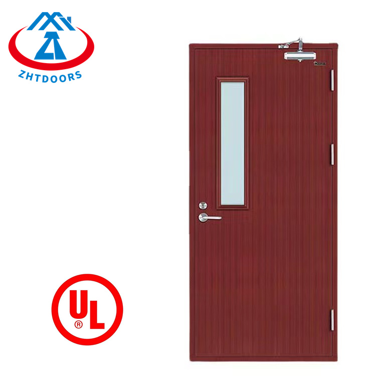 Economical commercial fireproof apartment door steel frame ulul standard 2 hours