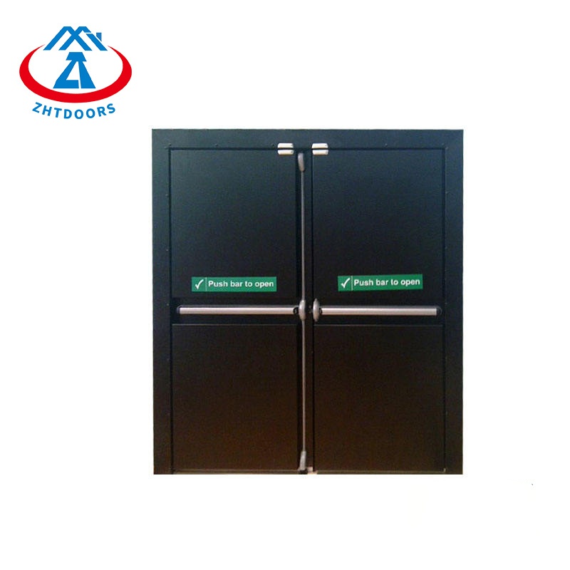 Economical AS standard certified 90 minute household double leaf fireproof door
