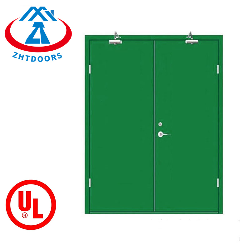 Professional manufacturer supplier UL certified 90 minutes hotel room fireproof double revolving door single