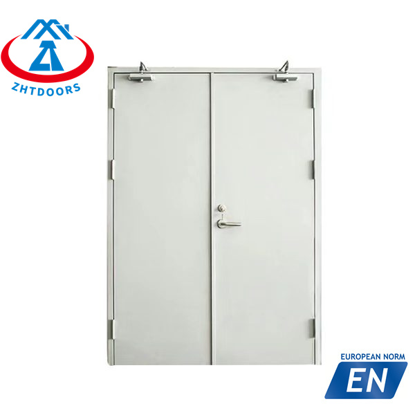 Supplier modern hot selling style EN certified 90 minutes metal fireproof front door