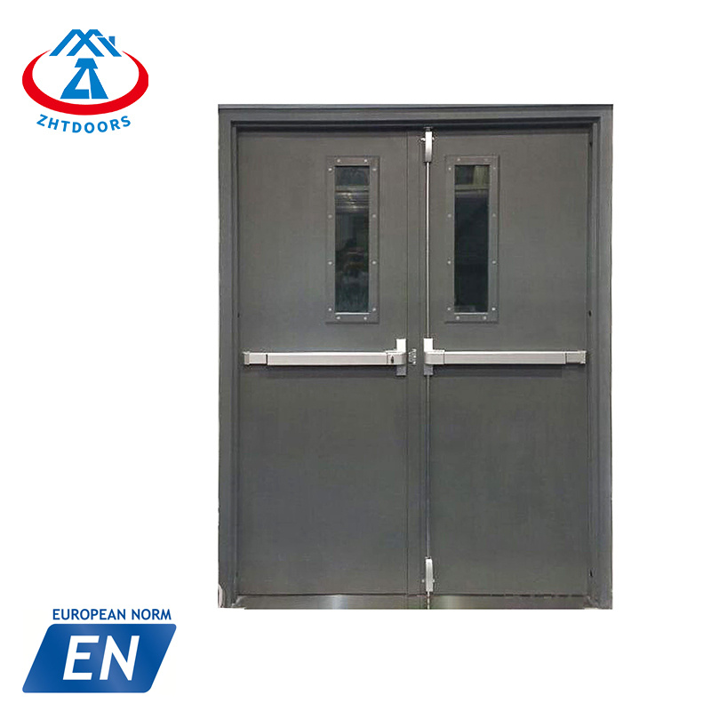 New durable safe cheap EN standard 3 hours commercial steel fire door