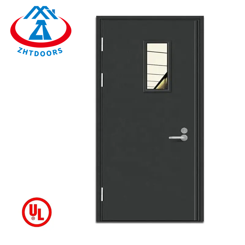 Utility Model UL Certified 30 Minute Fire Inspection Residential Door Black Fire Door