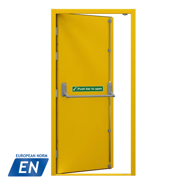Factory Swing Single Door Fire Rated Door Aluminum 120 Minutes EN Standard