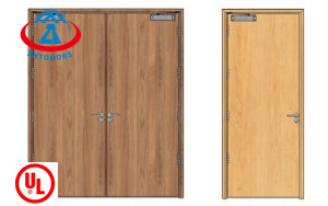 Guangdong factory certified 90 minutes wood ul steel fire rating business door