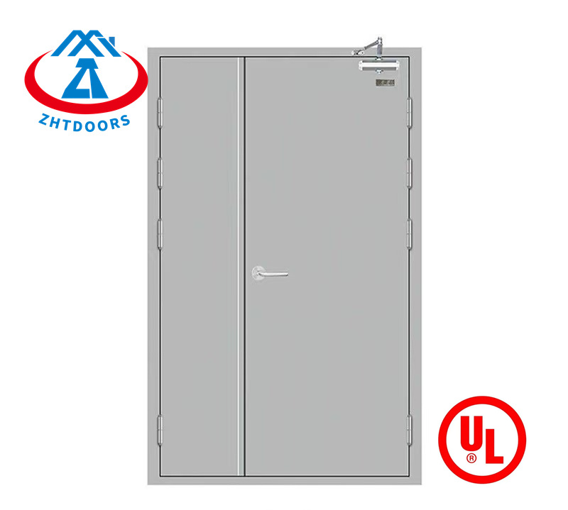 Manufacturers hot selling ulul 90 minutes commercial emergency fire exit double door