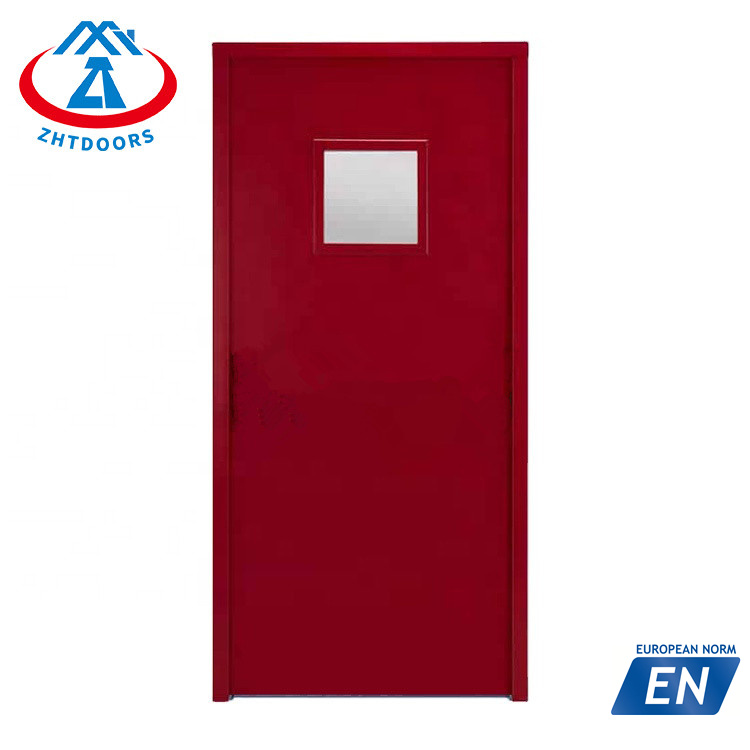 Color can be customized Single opening EN certificate 90 minutes electrostatic spray fire rated door