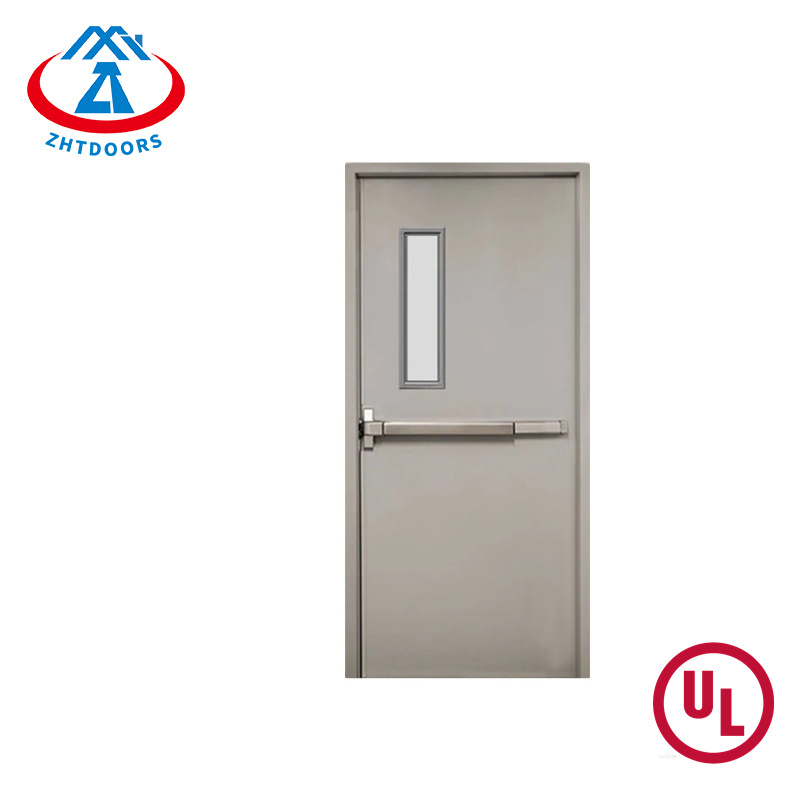 Manufacturer Custom Galvanized Steel Fire Escape Door Exit 90 Minutes UL Standard Fire Rated Door