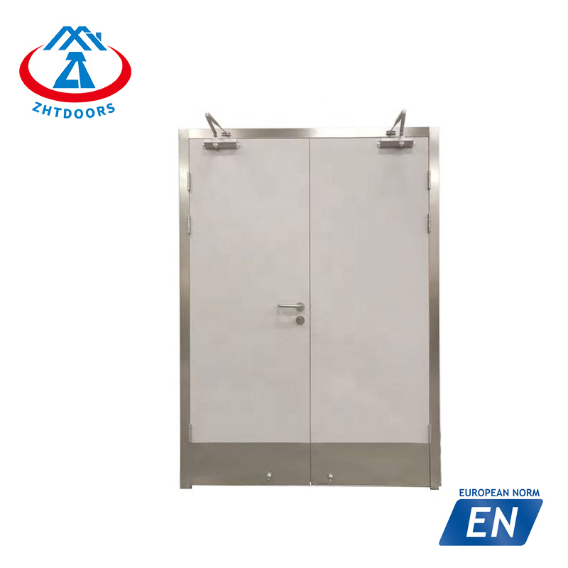 product-2 hours cheap double steel fire door practical and easy to use EN approved-Zhongtai-img